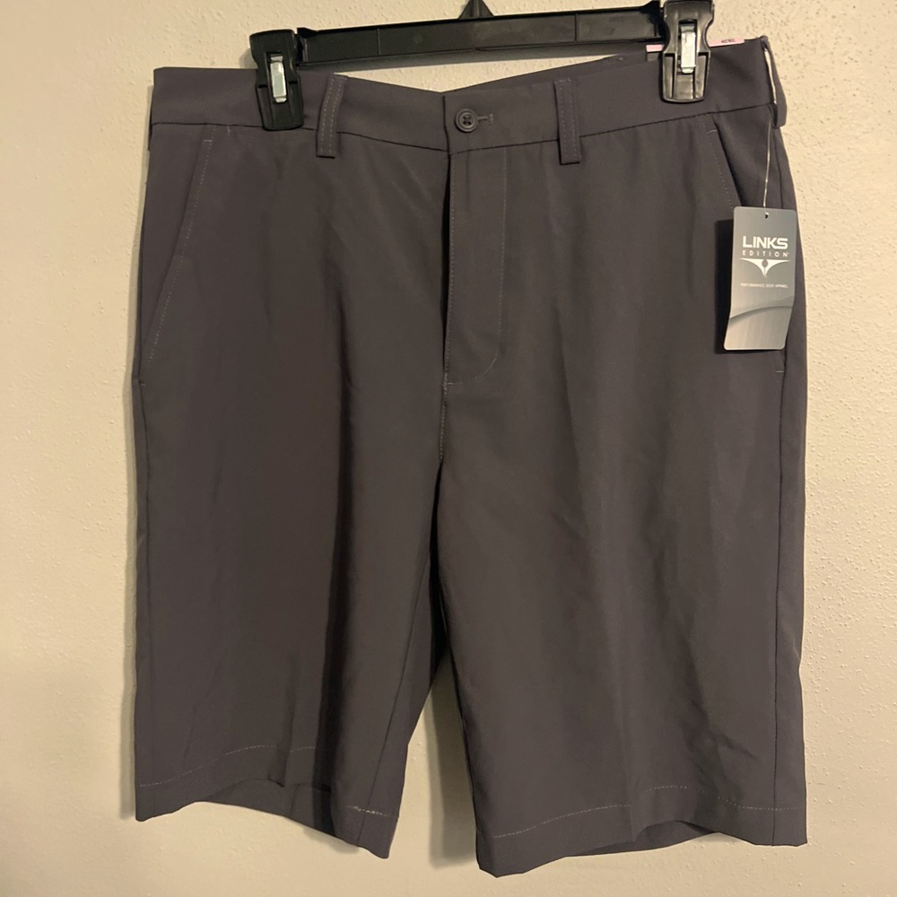 LINKS EDITION Shorts Size 32 Men's Performance Golf Apparel Gray NEW NWT‎